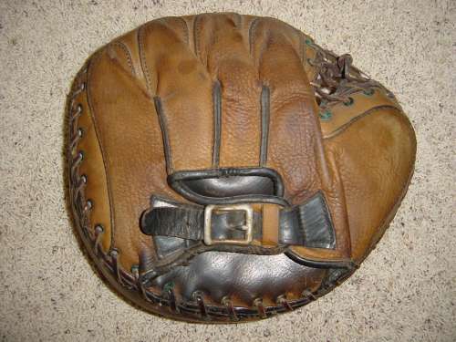 Brown Generic Catchers Mitt Back